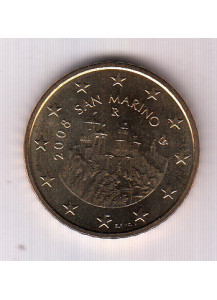 2008 - San Marino 50 centesimi fdc da Divisionale di Zecca